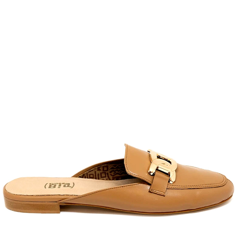 Bigshoes Bigshoes GA1148-09 Δερμάτινο Mule Ταμπά