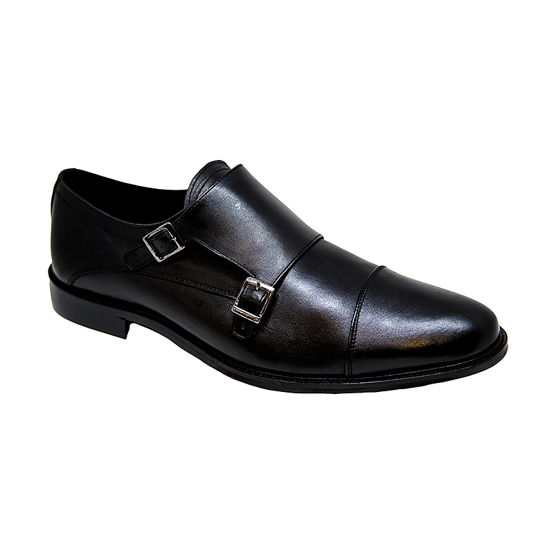 Bigshoes Bigshoes KL30180-01 Δερμάτινο Dress Μαύρο