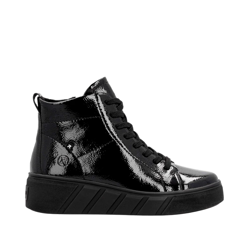 Rieker_Revolution Rieker W0561-01 Ανατομικό Μποτάκι Sneaker Μαύρο