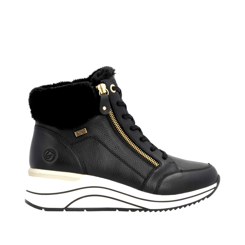 Remonte Dorndorf Remonte D0T77-02 Ανατομικό Μποτάκι Sneaker Μαύρο