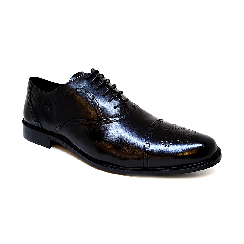 Bigshoes Bigshoes KL30104-01 Δερμάτινο Dress Μαύρο