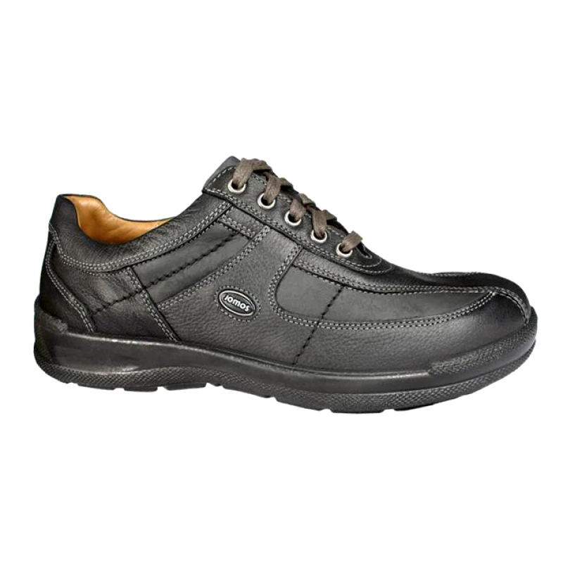 Jomos Jomos 419207354000 Ανατομικό Δερμάτινο Comfort Casual Μαύρο