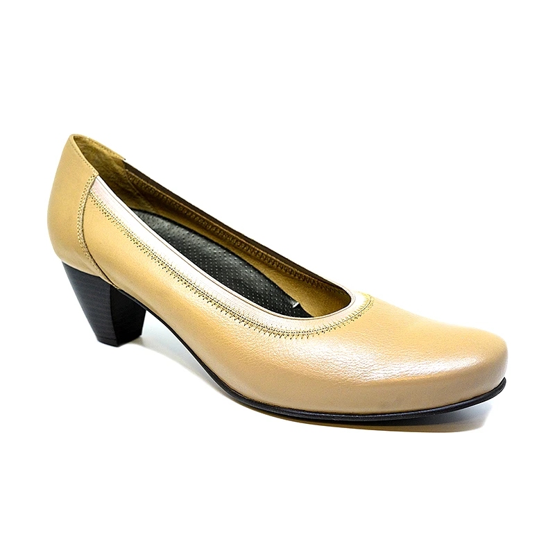 Piesanto Piesanto 7223-07 Ανατομική Δερμάτινη Γόβα Πούρο 4cm
