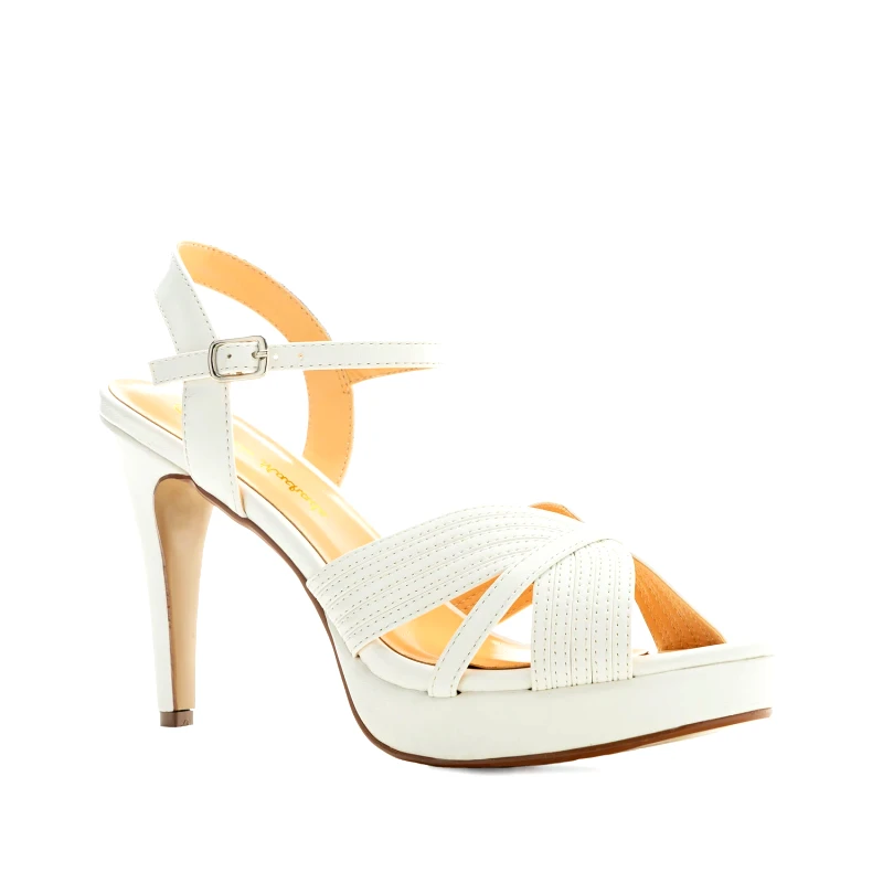 Andres Machado Andres Machado 5484-02L Πέδιλο Λευκό 12cm