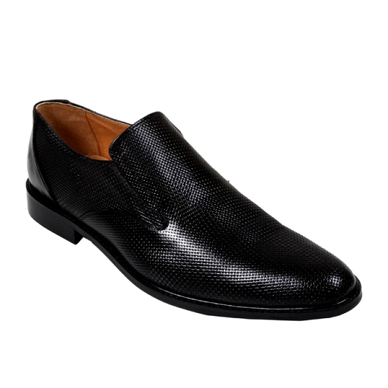Bigshoes Bigshoes KL30177-01 Δερμάτινο Dress Μαύρο