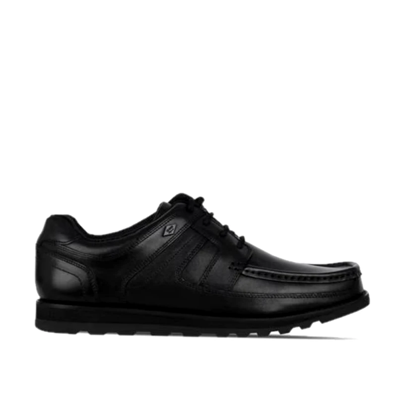 Lee Cooper Lee Cooper Harrow Lace Δερμάτινο Boat Shoes Μαύρο