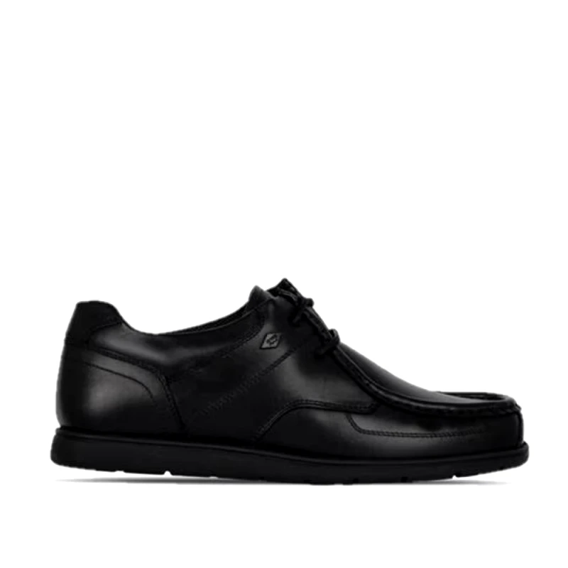 Lee Cooper Lee Cooper Waltham Lace Δερμάτινο Boat Shoes Μαύρο