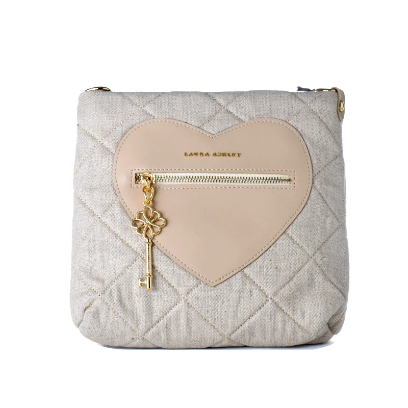 Γυναικεία Τσάντα Laura Ashley DIXIE-CREAM Γκρι 24 x 24 x 9 cm φωτογραφία