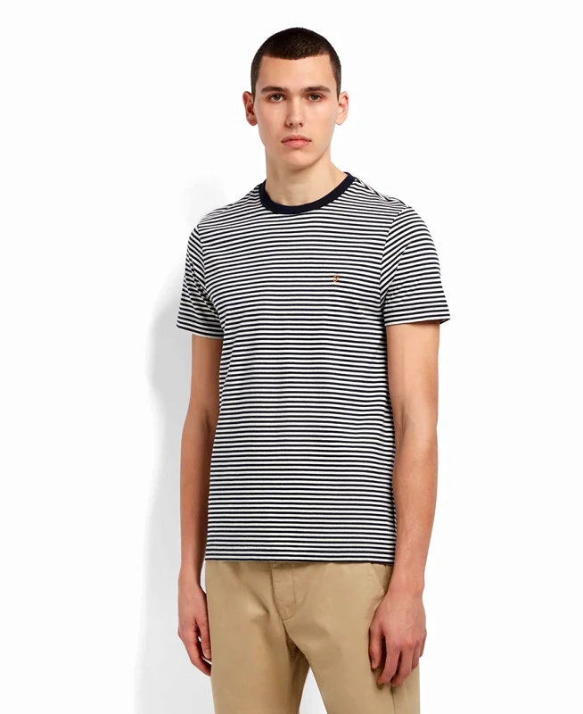 Farah Farah Daytona Striped T-Shirt Slim Fit