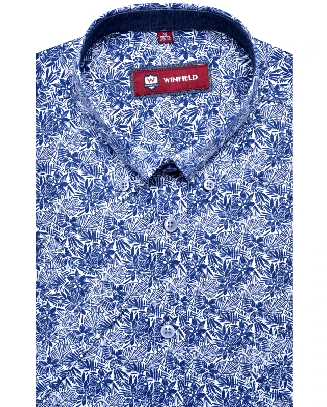 Winfield Πουκάμισο floral κοντομάνικο modern fit