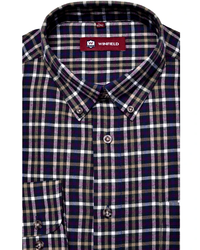 Winfield Πουκάμισο Βutton Down Comfort Fit σε Πράσινο Καρό