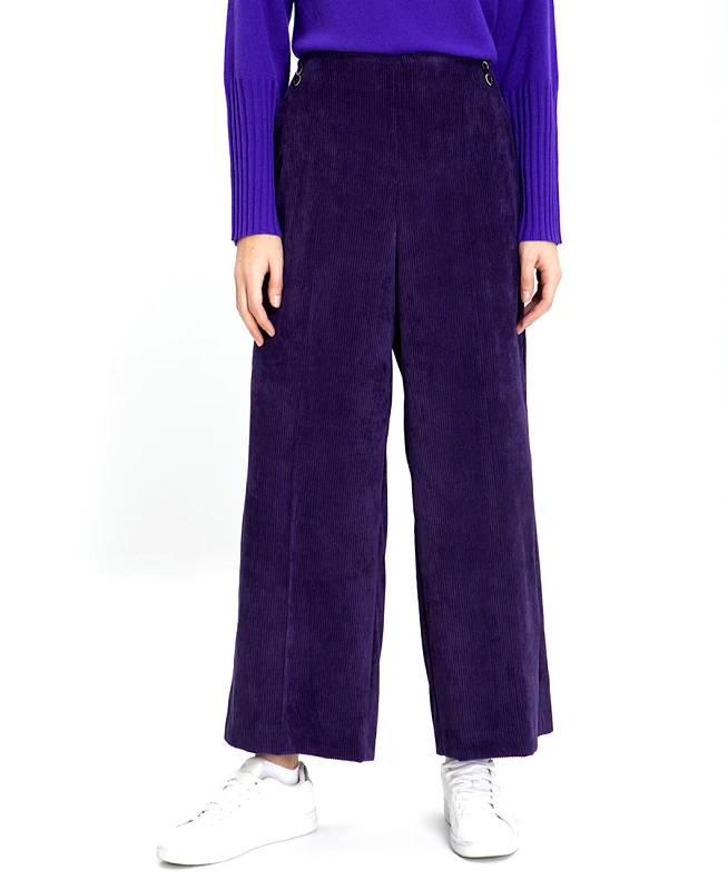 Diana D Koτλέ Παντελόνα Wide Leg σε Μωβ