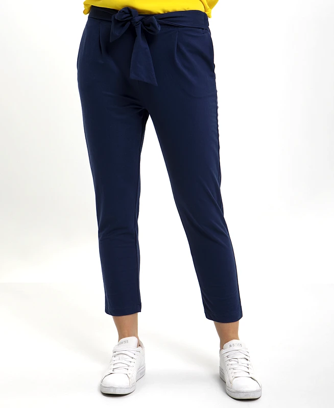 Simply Zoe Cropped Παντελόνι με Ζώνη