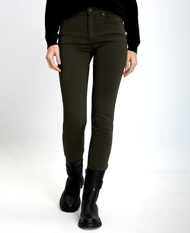 Mina Roo Γυναικείο Παντελόνι Skinny Fit με Ψηλή Μέση
