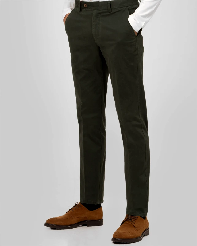 Winfield Παντελόνι Chinos Slim Fit σε Πράσινο Σκούρο
