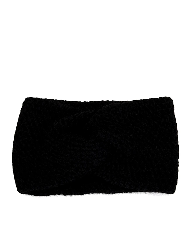 In Linea Firenze Γυναικεία Στριφτή Κορδέλα Headband σε Μαύρο