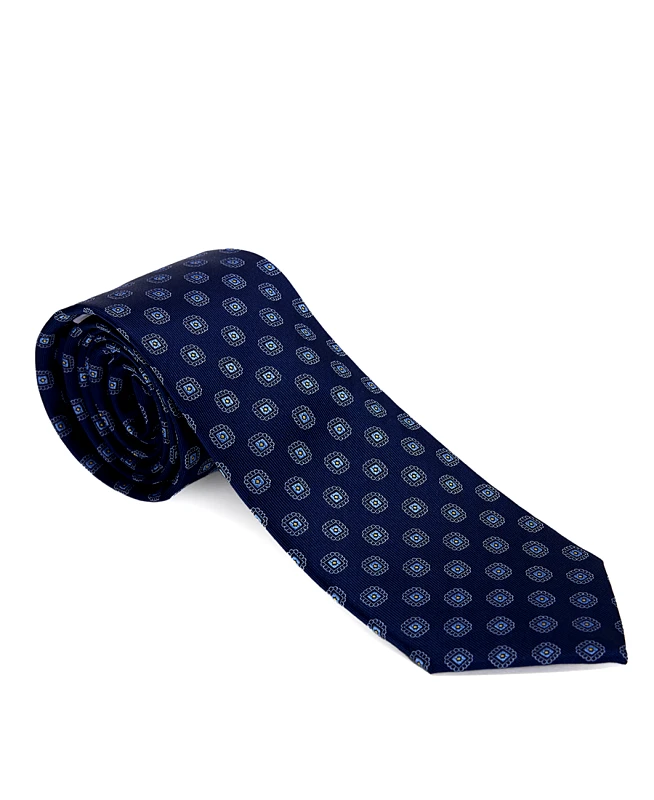Charles Tyrwhitt Charles Tyrwhitt Ανδρική Μεταξωτή Γραβάτα Stain-Resistant σε Μπλε