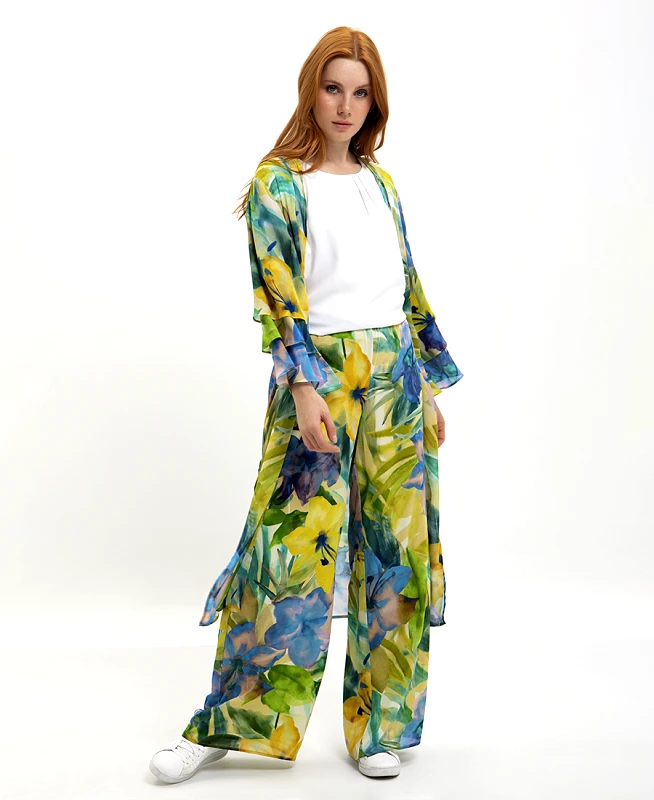 Donna Vita PLUS SIZE - Floral Καφτάνι