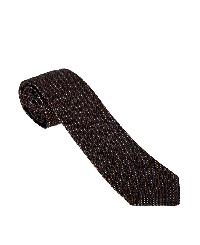 CC Collection Corneliani CC Collection Corneliani Ανδρική Γραβάτα από Βαμβάκι & Μετάξι με Πουά