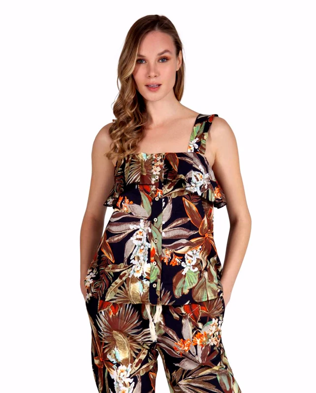 MarkUp Tropical Printed top