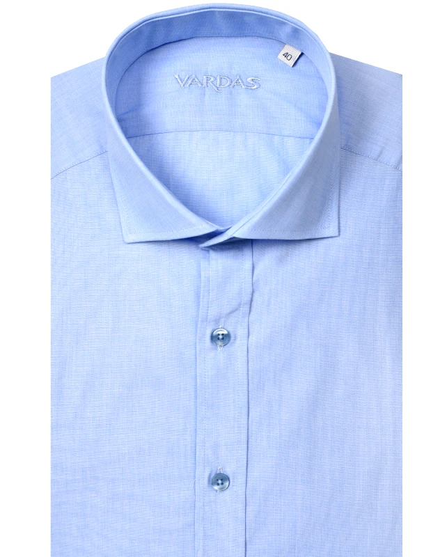 Vardas Vardas Πoυκάμισο Slim Fit Σιελ