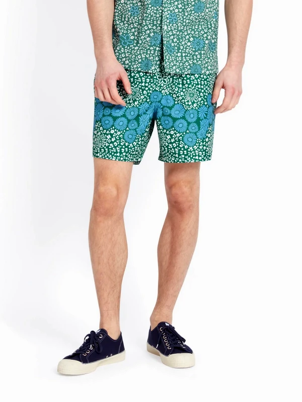 Farah Farah Ανδρικό Μαγιό με Φλοράλ Σχέδιο Regular Fit από Ανακυκλωμένο Πολυεστέρα
