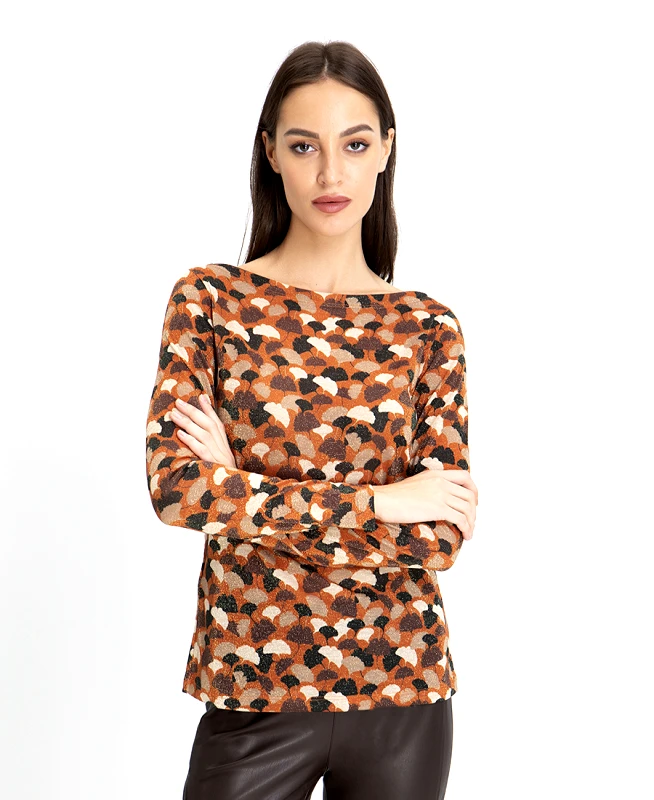 Diana D Abstract Printed Top
