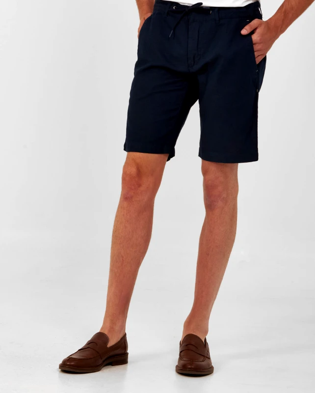 Commander Λινή βερμούδα drawstring slim fit