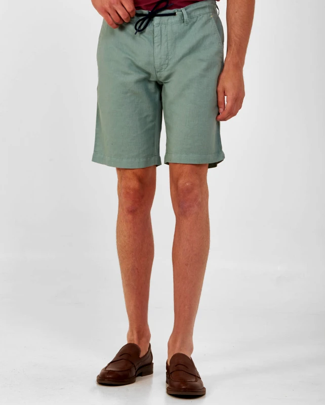 Commander Λινή βερμούδα drawstring slim fit