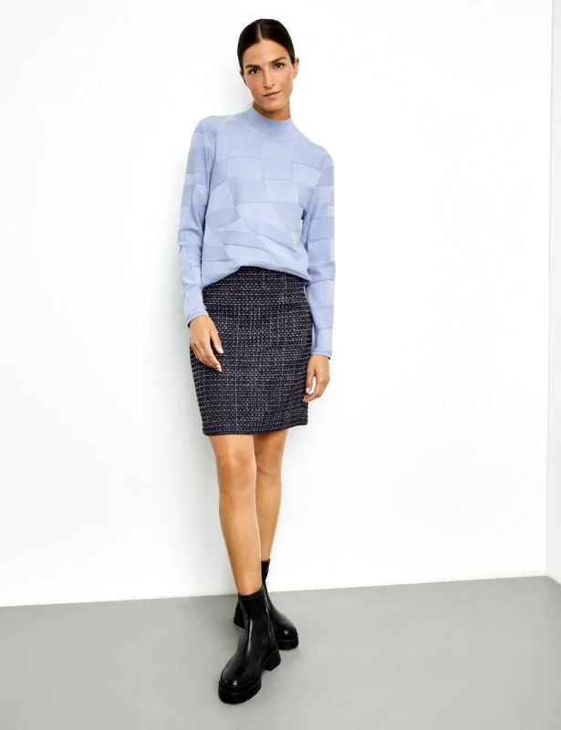 Gerry Weber Gerry Weber Mini Φούστα σε Εμπριμέ Μπλε