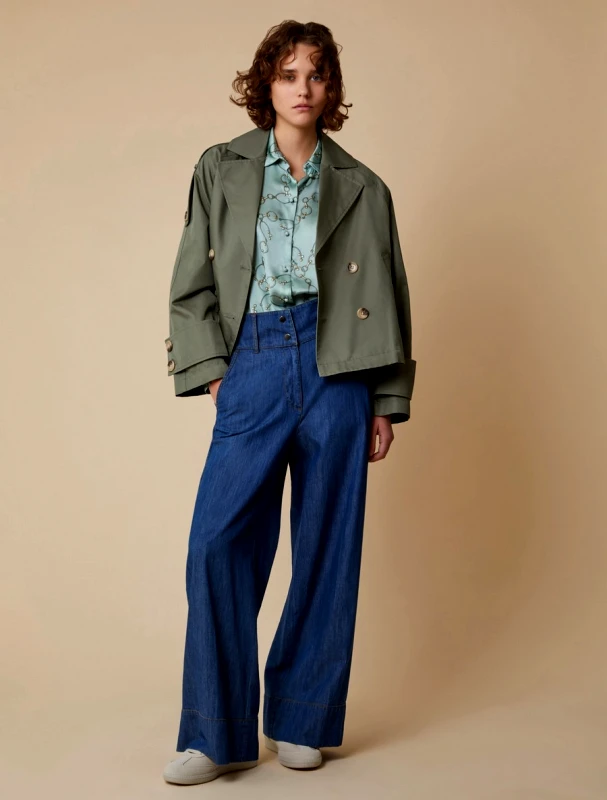 Penny Black Penny Black Γυναικείο Denim Παντελόνι Wide Leg σε Μπλε