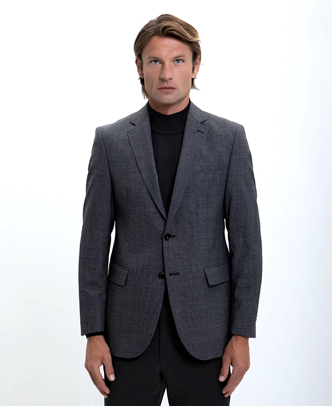 Vardas Vardas Σακάκι Slim Fit σε Μαύρο