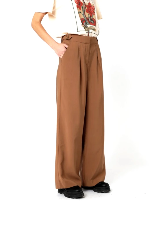 Berenice Berenice Wide Leg Παντελόνι σε Καμηλό