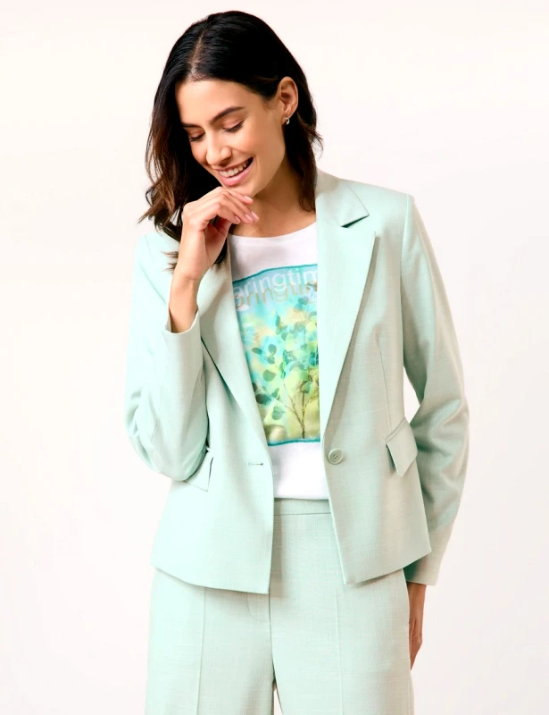 Gerry Weber Gerry Weber Γυναικείο Σακάκι Figure-Skimming Με Γιακά Και Τσέπες