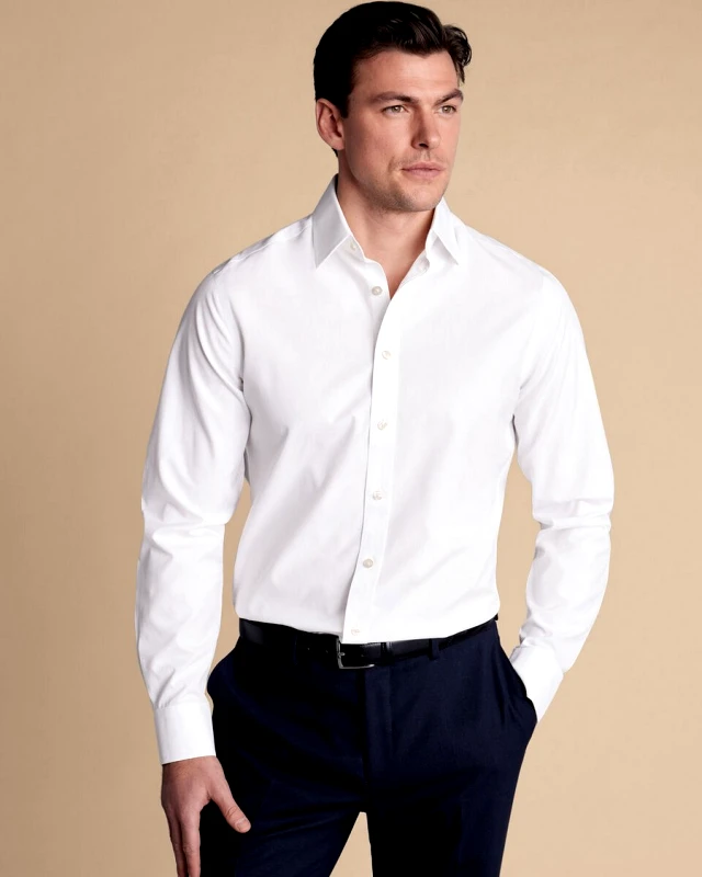 Charles Tyrwhitt Charles Tyrwhitt Ανδρικό Πουκάμισο Non Iron από Ποπλίνα Slim Fit
