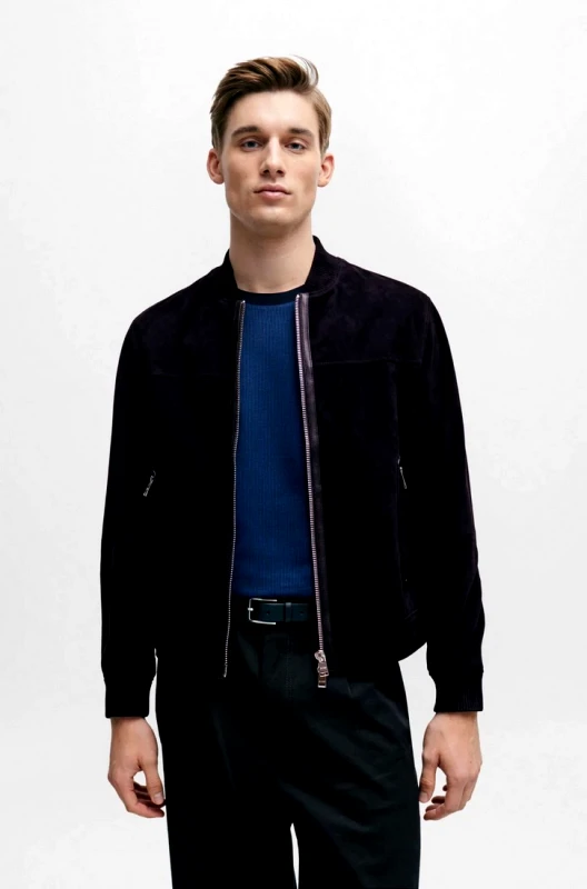 Boss Boss Μπουφάν Suede Modern Fit