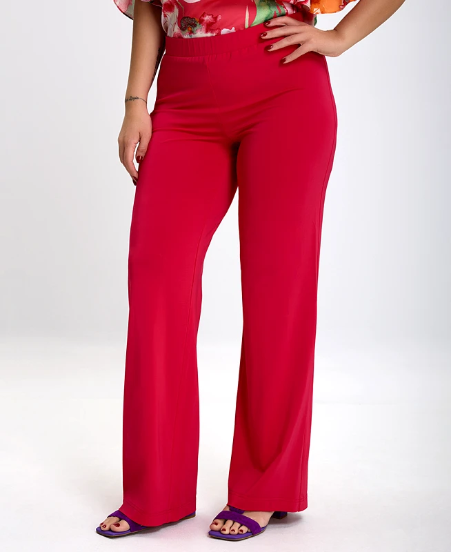 Donna Vita PLUS SIZE - Παντελόνι Wide Leg σε Φούξια