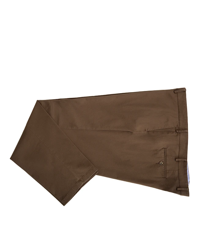 Kaiserhoff Kaiserhoff PLUS SIZE Ανδρικό Παντελόνι Chinos Βαμβακερό Modern Fit σε Καφέ