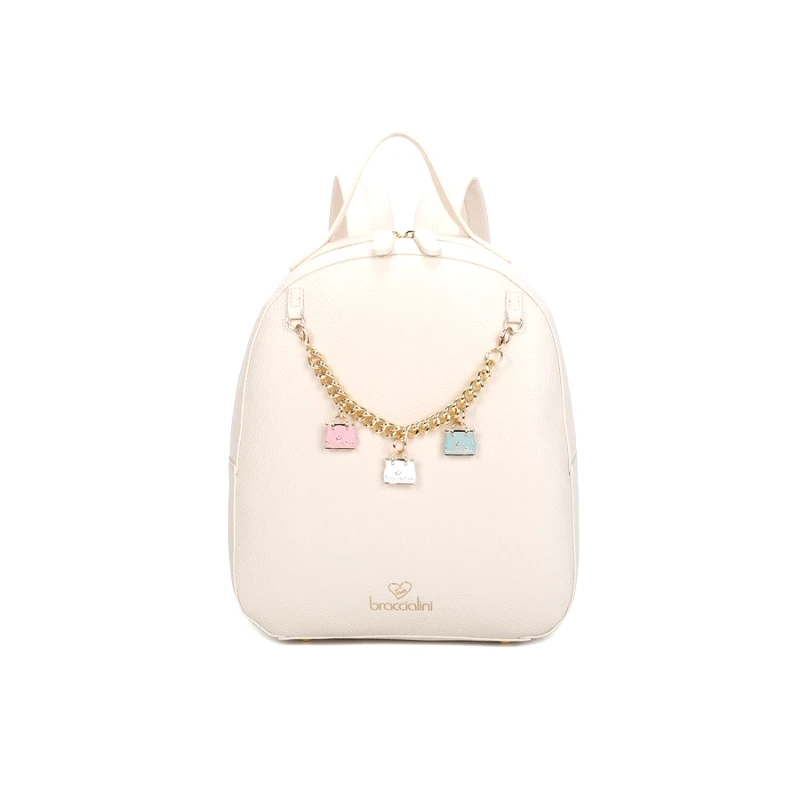 Braccialini Braccialini Γυναικείο Σακίδιο Με Αποσπώμενο Clutch Και Χρυσή Αλυσίδα