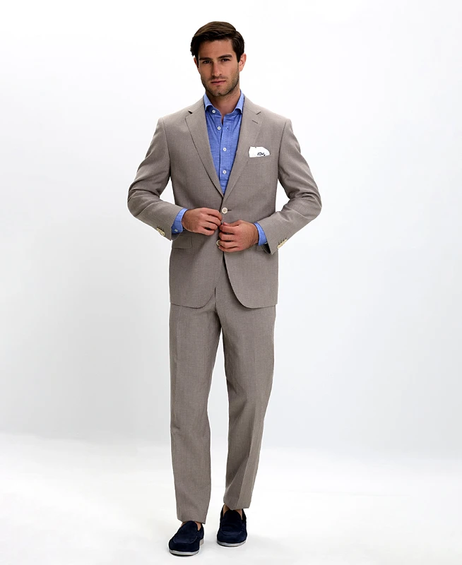 Kaiserhoff Ανδρικό Κοστούμι σε Μπεζ Slim Fit
