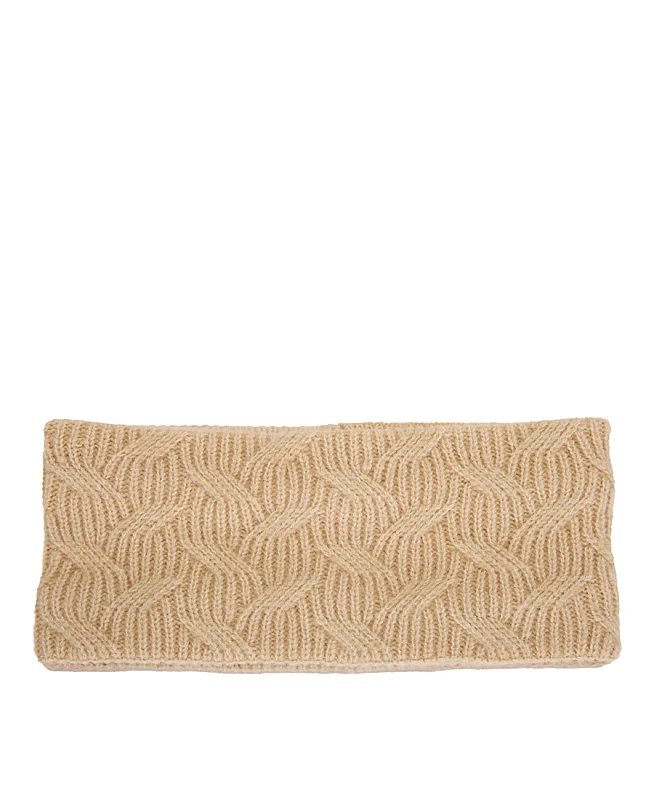 Clarina Γυναικεία Πλεκτή Κορδέλα Headband σε Μπεζ