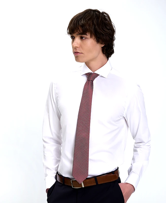 CC Collection Corneliani Corneliani Ανδρικό Πουκάμισο Slim Fit Βαμβακερό
