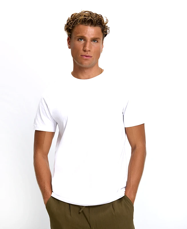 Basefield Ανδρικό T-Shirt Regular Fit Βαμβακερό Με Στρογγυλή Λαιμόκοψη