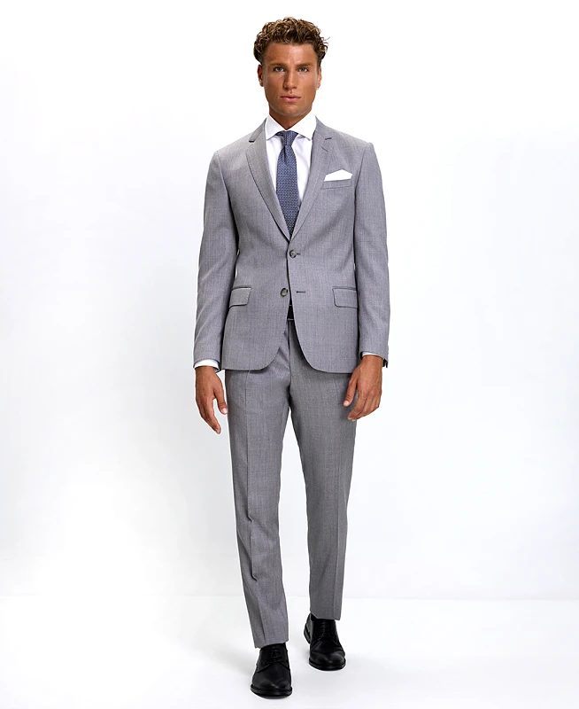 Hd X Vardas HD x Vardas Ανδρικό Κοστούμι Modern Fit σε Γκρι