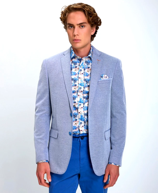 A Fish named Fred A Fish named Fred Ανδρικό Σακάκι Blazer Pique Regular Fit