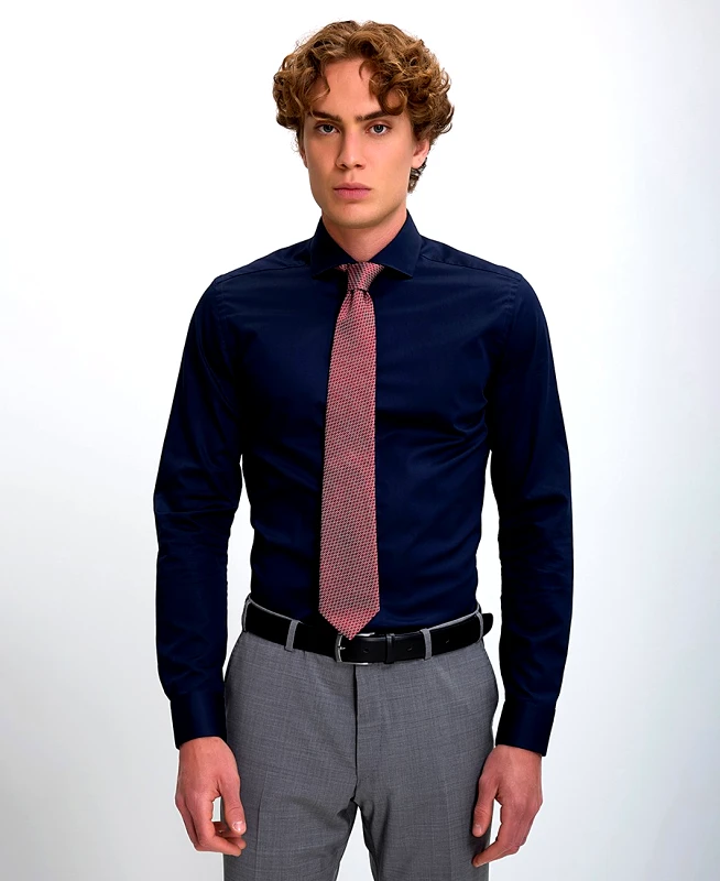 CC Collection Corneliani Corneliani Ανδρικό Πουκάμισο Slim Fit Βαμβακερό