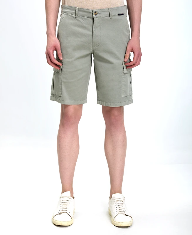 B.S Bags Ανδρική Βερμούδα Regular Fit Βαμβακερή Σκούρο Μπλε Με Πλαϊνές Τσέπες