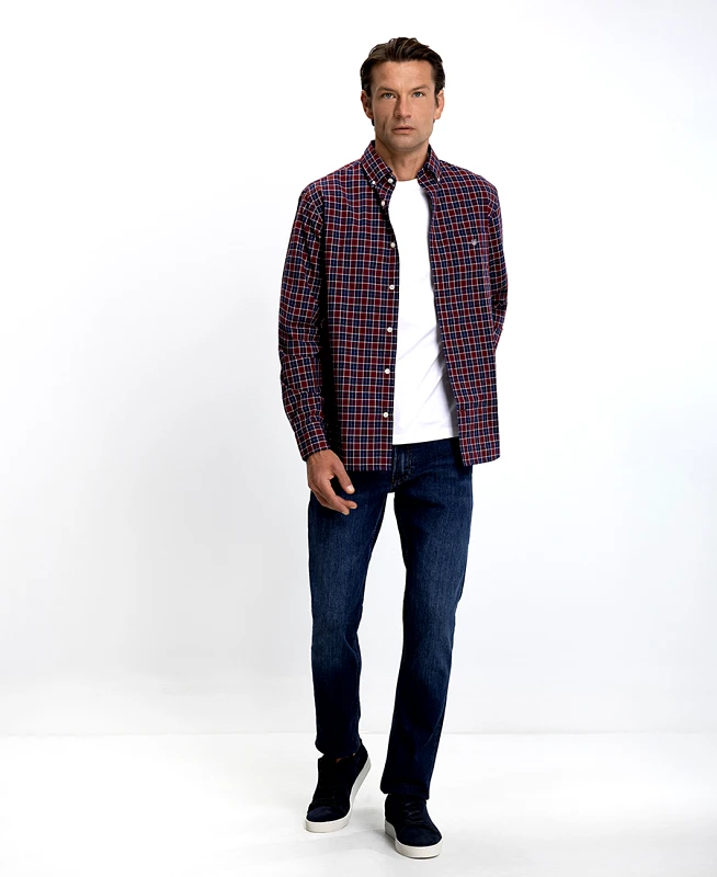 Gant Gant Ανδρικό Jean Παντελόνι Slim Fit Μπλε