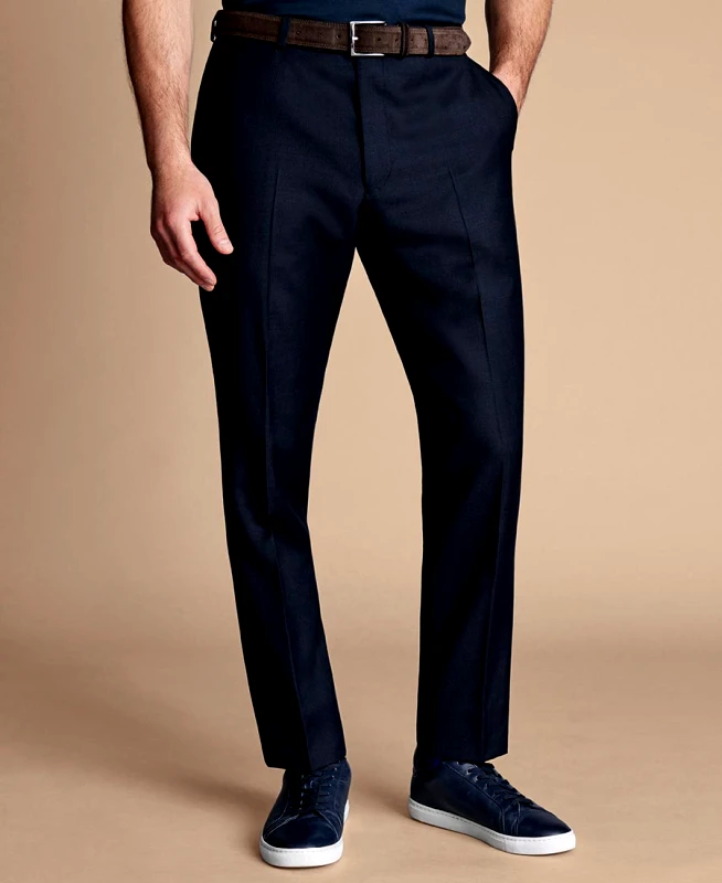 Charles Tyrwhitt Charles Tyrwhitt Ανδρικό Παντελόνι Slim Fit Από Super 100’s Μάλλινη Υφή
