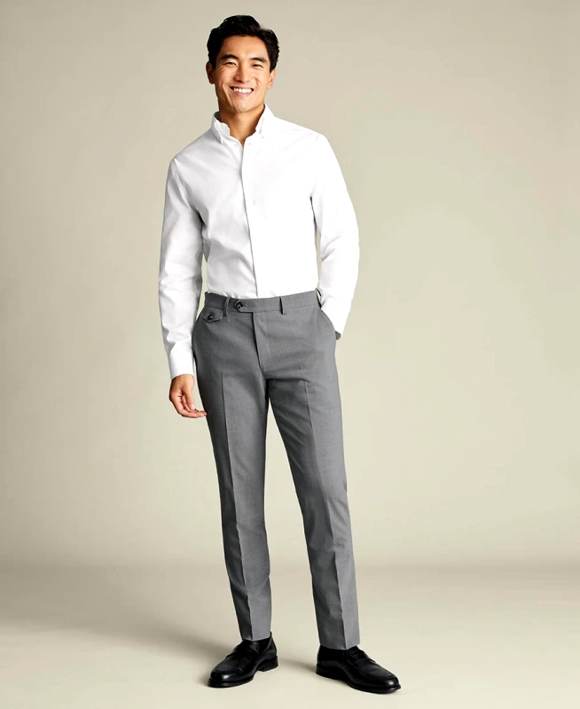 Charles Tyrwhitt Charles Tyrwhitt Ανδρικό Παντελόνι Wool Stretch Slim Fit